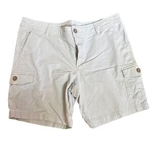 Eddie Bauer Cargo Shorts Mint Green Size 14 light stains